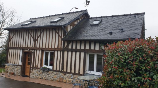 mortain : maison + gte